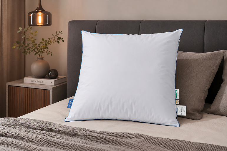 Premium Kissen auf Hotelbett