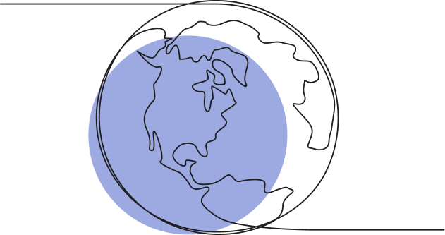 Illustration einer Weltkugel