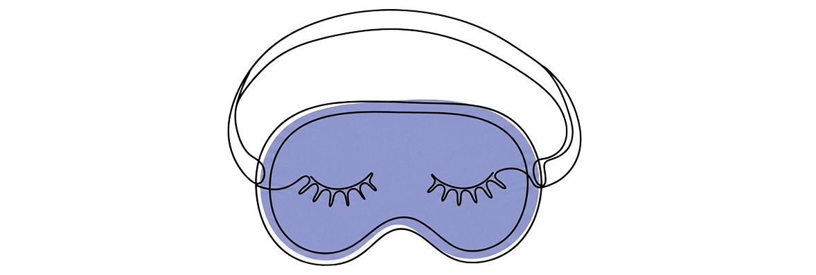 Illustration einer Schlafmaske